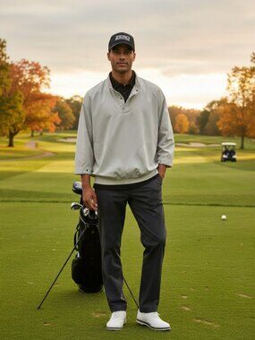 Zero Restriction Seascape Golf Pullover Light Beige Jacket XL USA